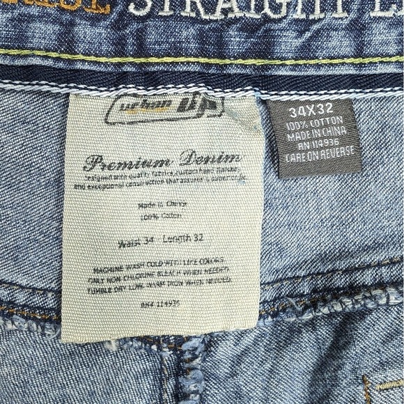 Urban Pipeline Jeans Cutoff Shorts Men's Size 34x10 Blue Denim‎ - Picture 4 of 11